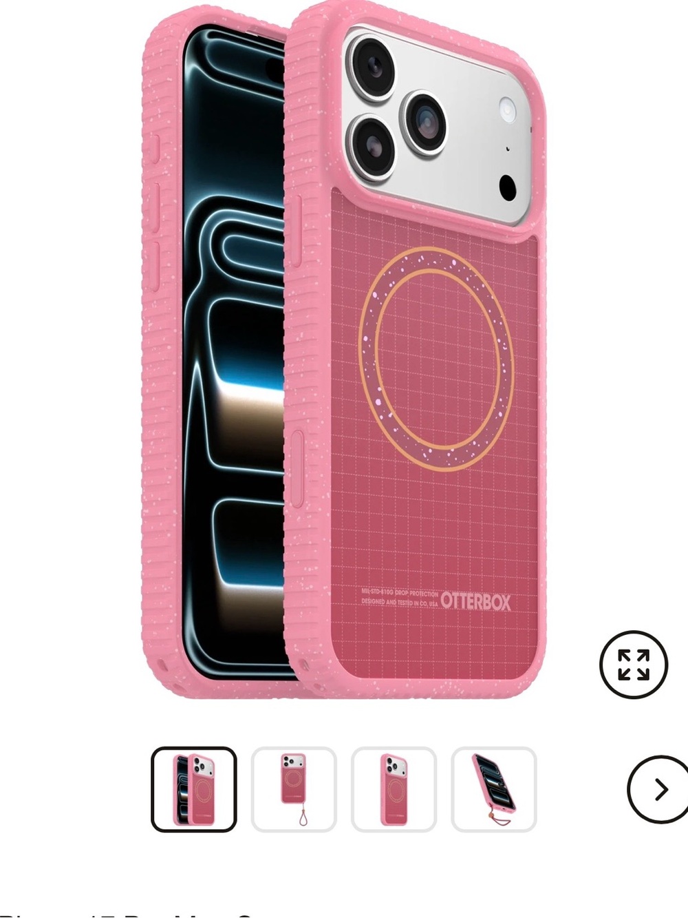 OtterBox Pink Protective iPhone Case with MagSafe Compatibility